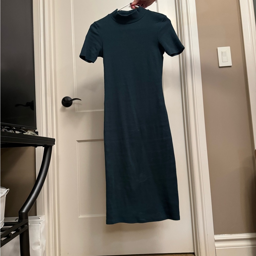 Zara fitted forested green dress